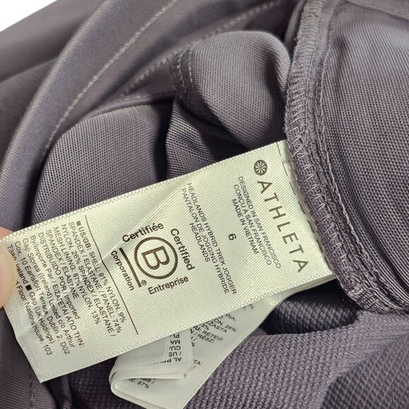 Athleta Womens Headlands Hybrid Trek Jogger Size 6 Abrasion Resist UPF 50+ - Picture 8 of 9